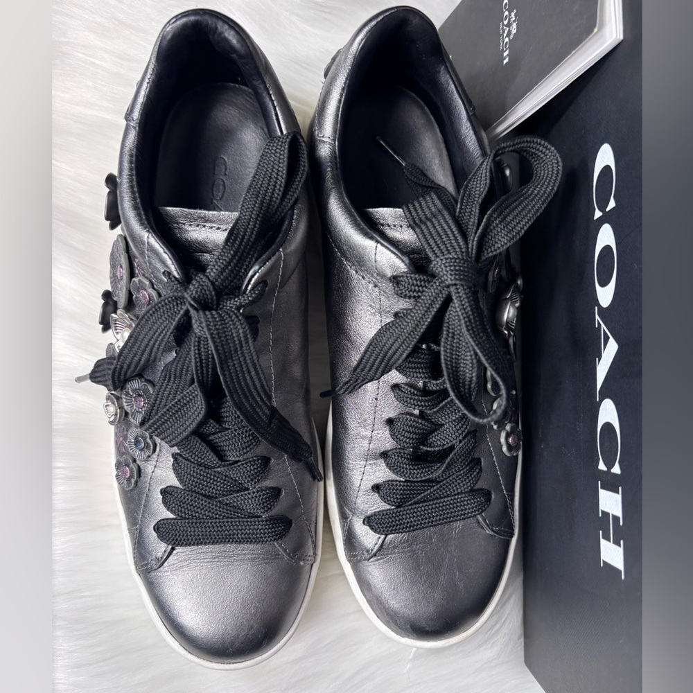 COACH Metallic Tea Rose Sneakers - Picture 10 of 11